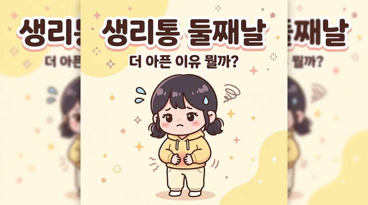 생리통 둘째 날 더 심한 이유 뭘까요
