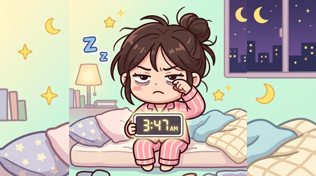 야근과 생리불순, 수면 리듬의 관계를 살피는 직장 여성