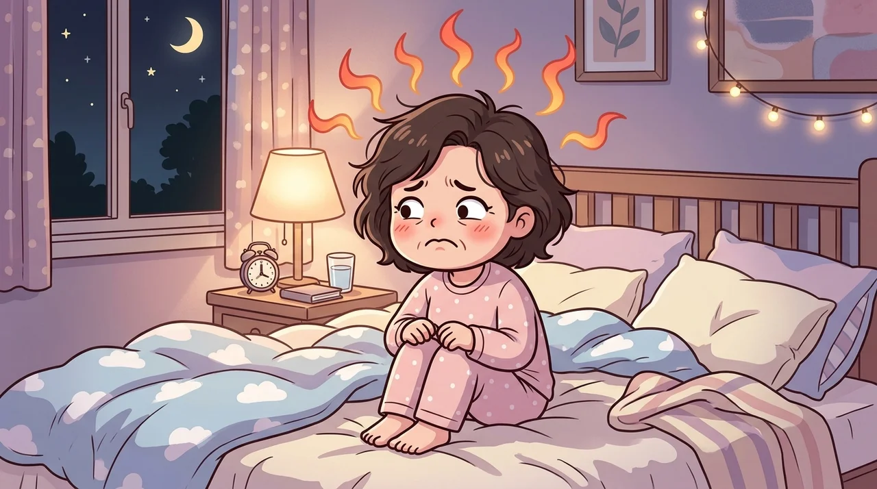 밤마다 열이 오르는 갱년기 상열감과 수면