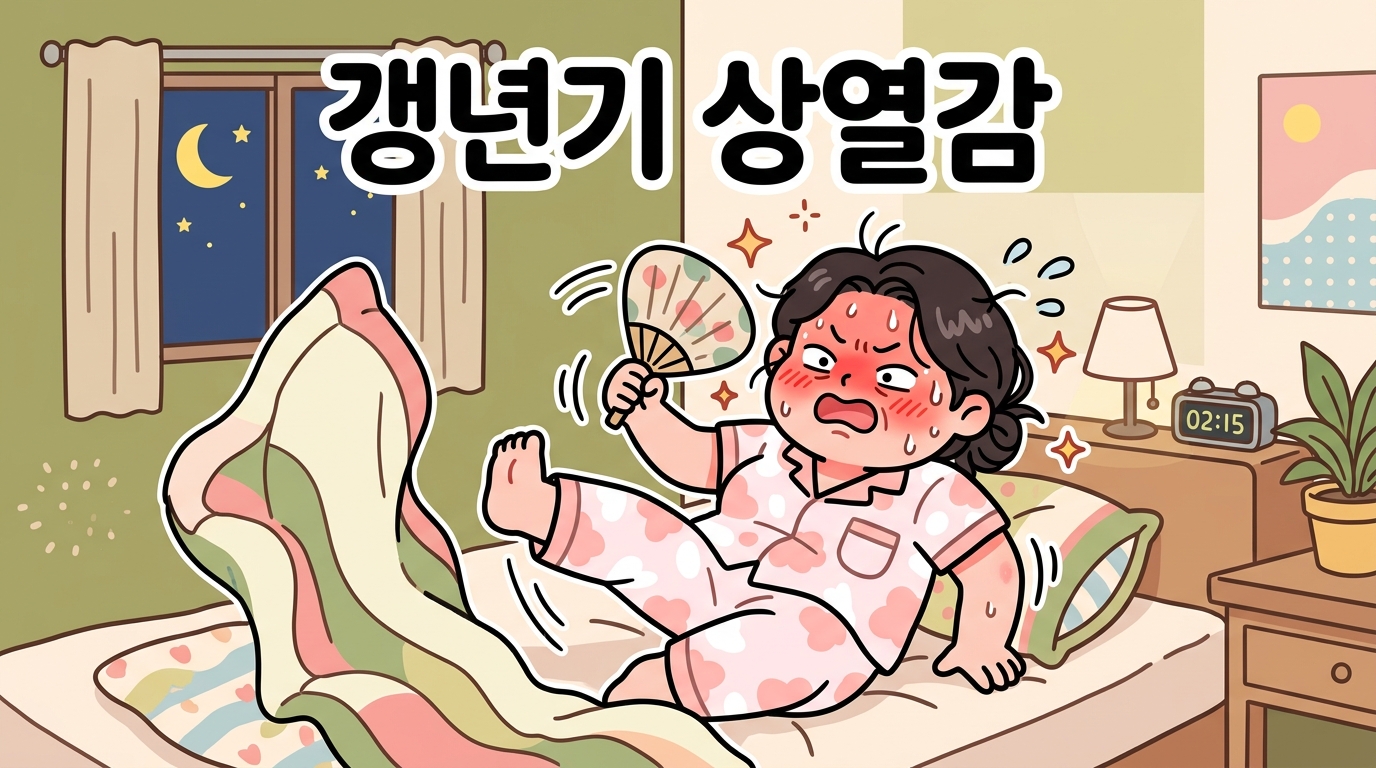 갱년기 상열감이 밤에 더 심해지는 이유와 체크 포인트