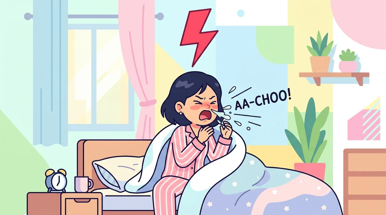 아침 재채기 연속, 비염일까 확인하는 방법