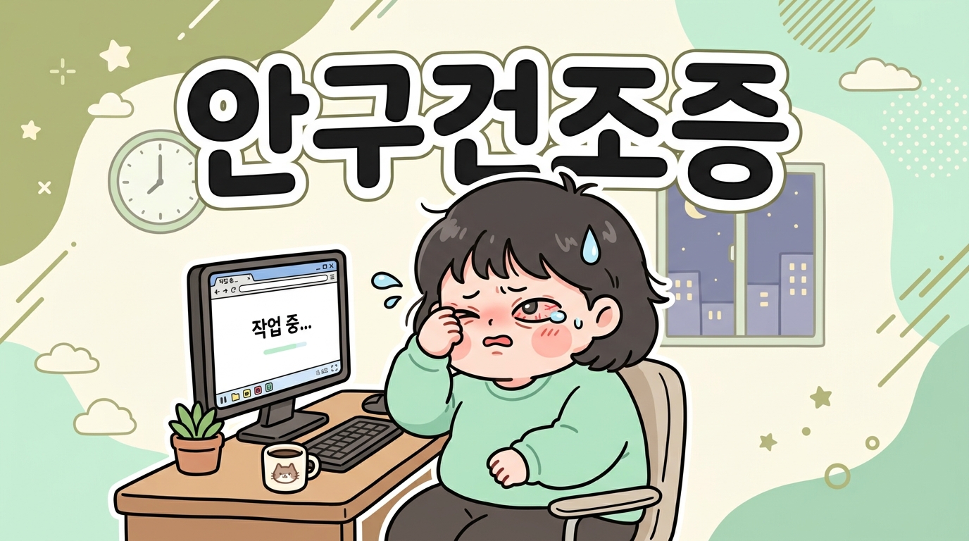 송우리 안구건조증, 눈이 뻑뻑하고 따가울 때