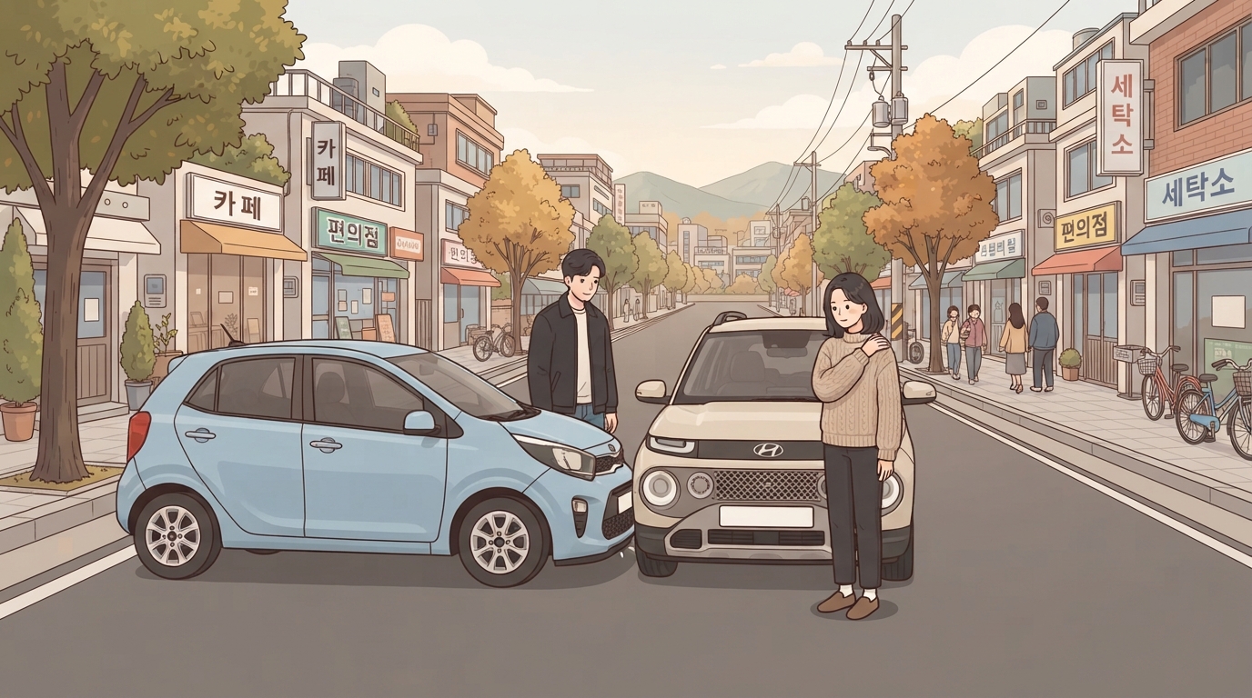 가벼운 사고인데도 어깨가 결릴 수 있나요?