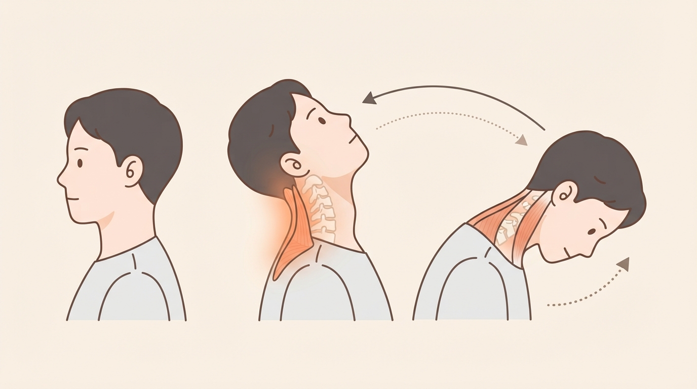 사고 뒤 목 뒤가 왜 뻐근하게 당길까요