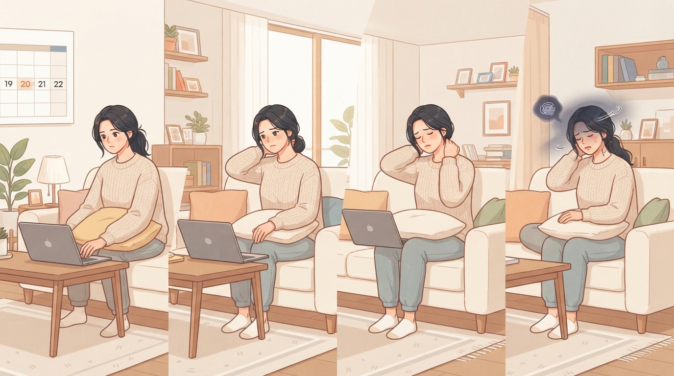사고 당일엔 멀쩡했는데 왜 며칠 뒤에 증상이 나타나나요?