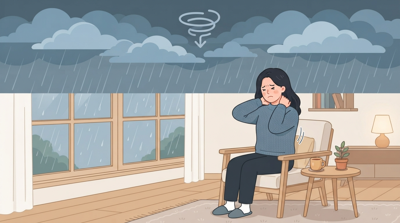 흐린 날에 유독 뻐근한 이유가 뭘까요?