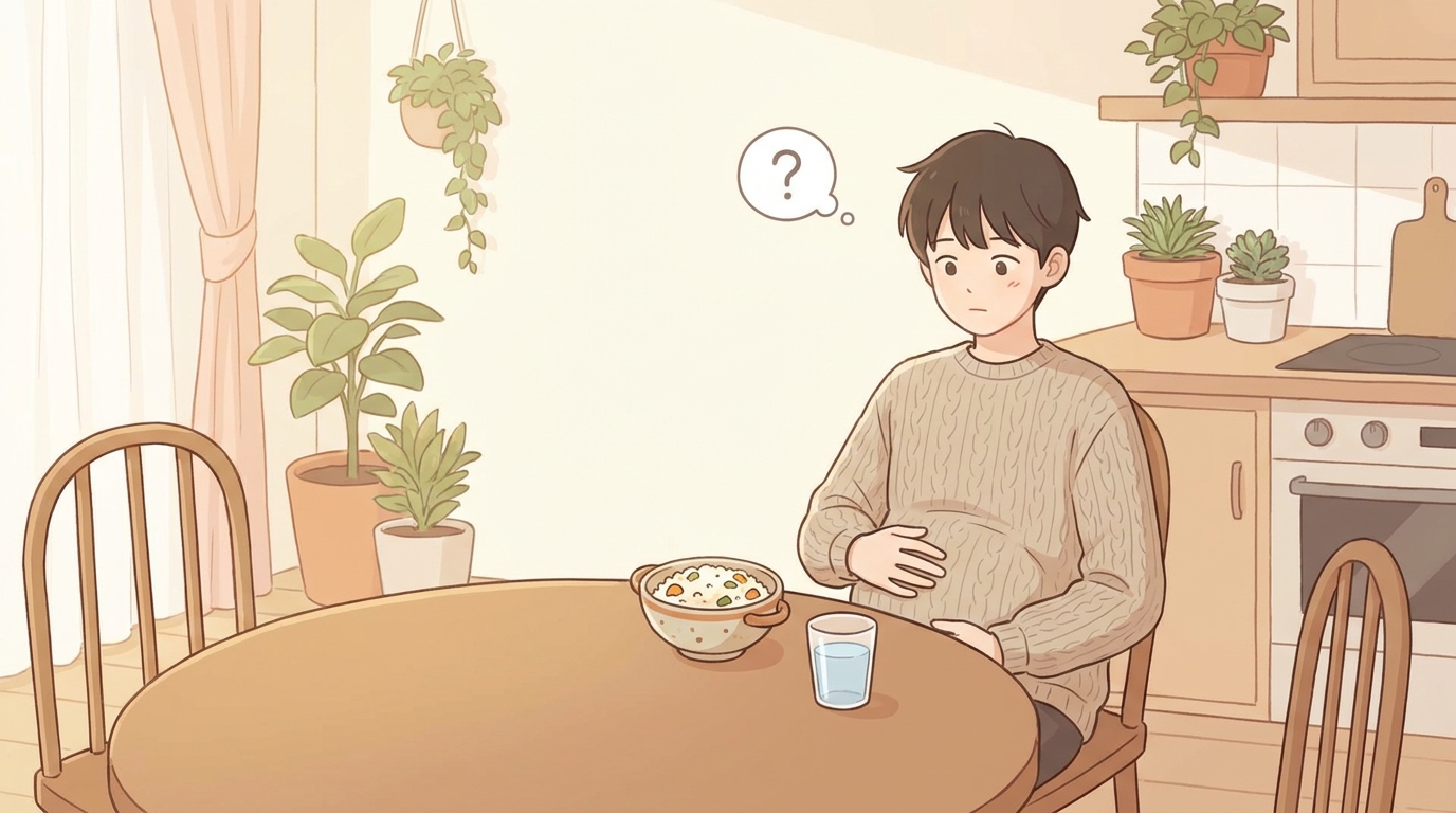 진접 다이어트, 식사량을 줄였는데 배만 더부룩할 때