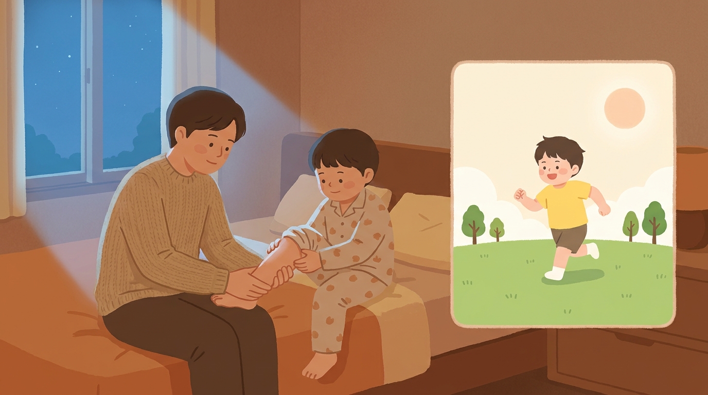 밤에 유독 다리를 아파하는 패턴, 왜 이럴까요