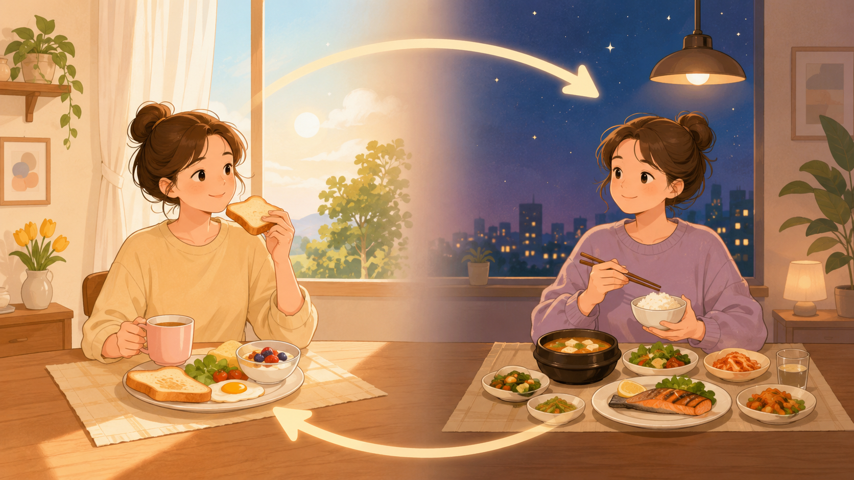 아침 공복감과 저녁 폭식, 왜 세트로 움직일까요