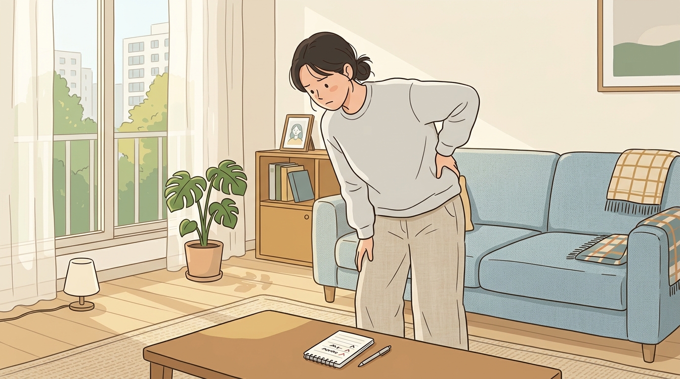 허리만 아플 때 스스로 확인해보면 좋은 것들