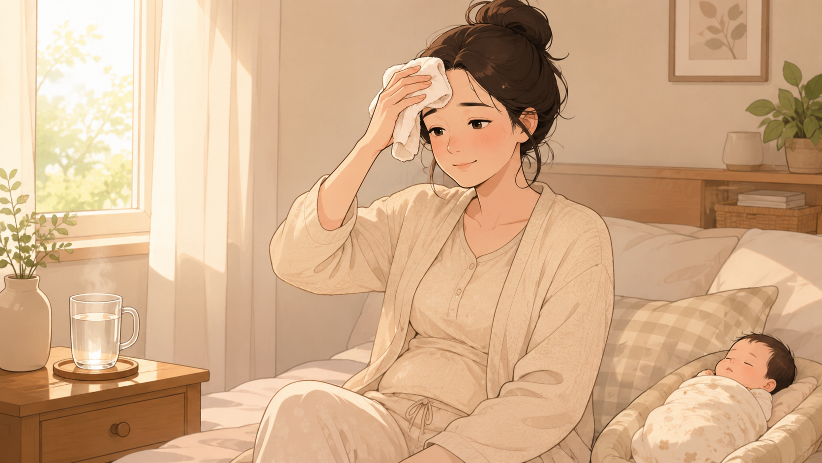 송우리 산후조리 땀이 갑자기 많아졌다면