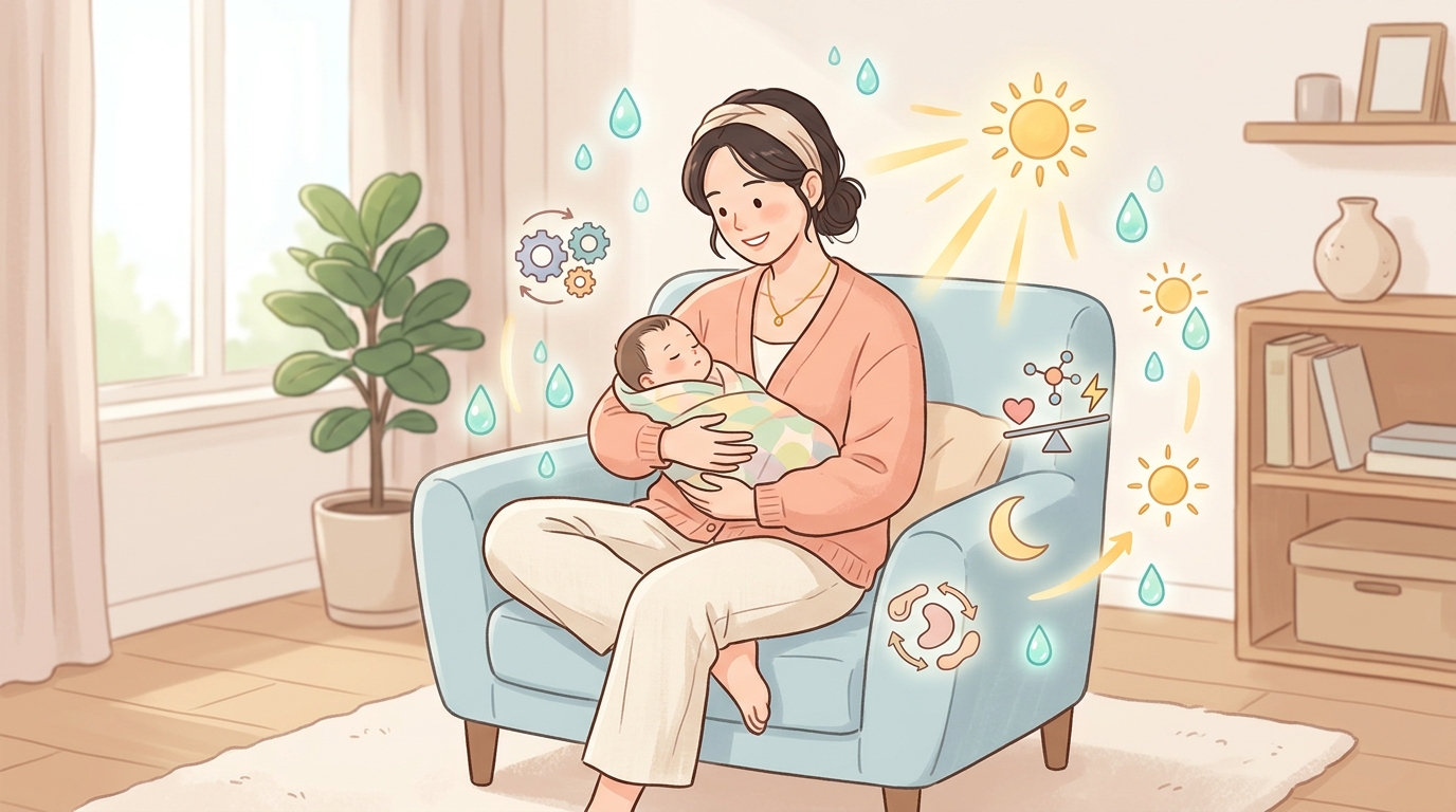 산후에 땀이 갑자기 많아지는 이유