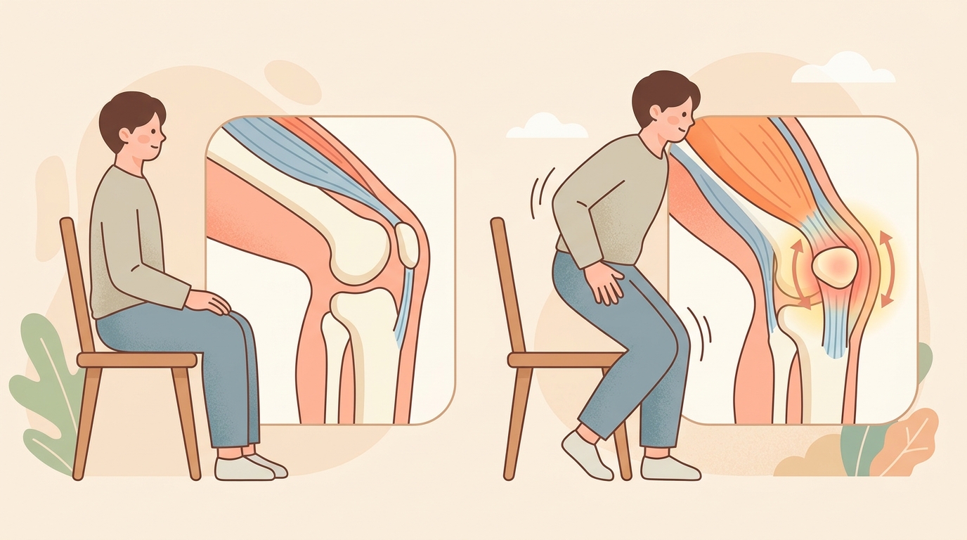 왜 앉았다 일어날 때 무릎 통증이 더 심할까요