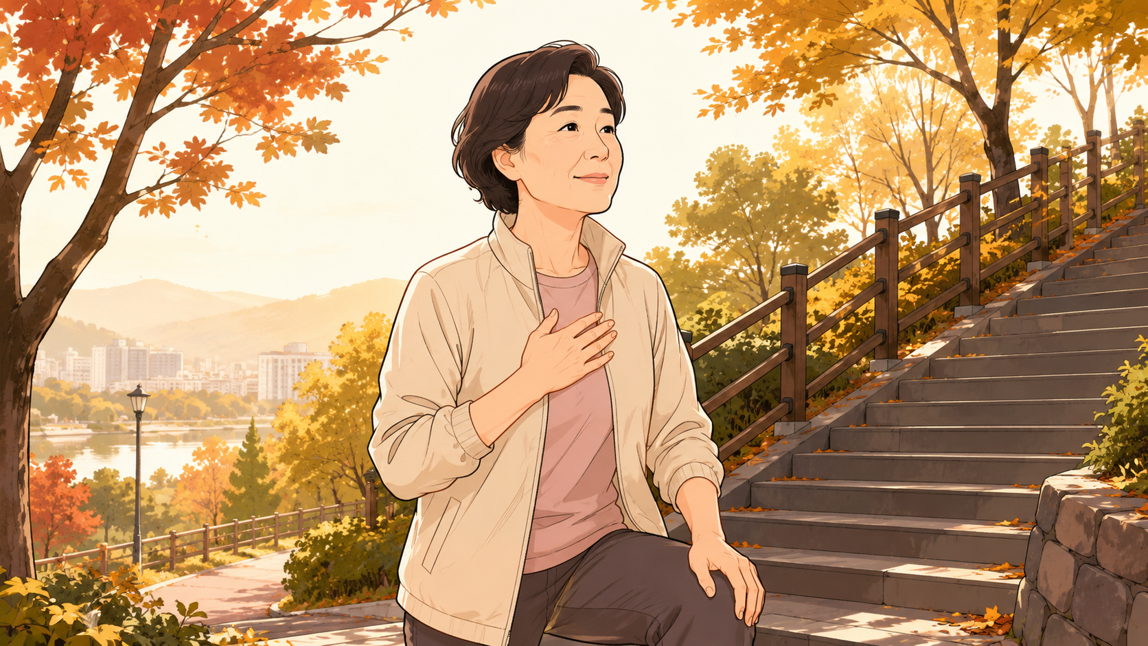 천식처럼 숨이 차지만 기침이 거의 없을 때