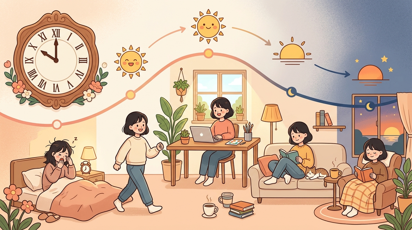 왜 우울감이 오전에 무겁고 오후에 풀릴까 — 하루 리듬과 몸의 기전