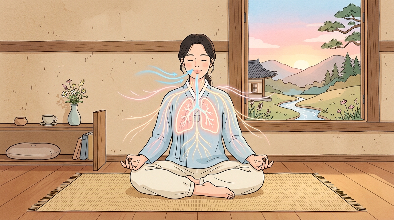검사는 정상인데 왜 호흡이 답답할까 — 자율신경과 과호흡의 기전