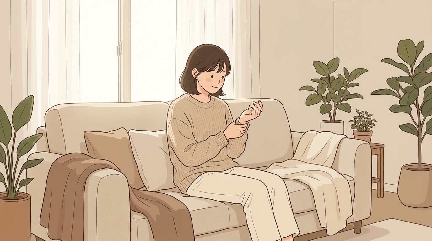 산후 손목 찬바람 시큰