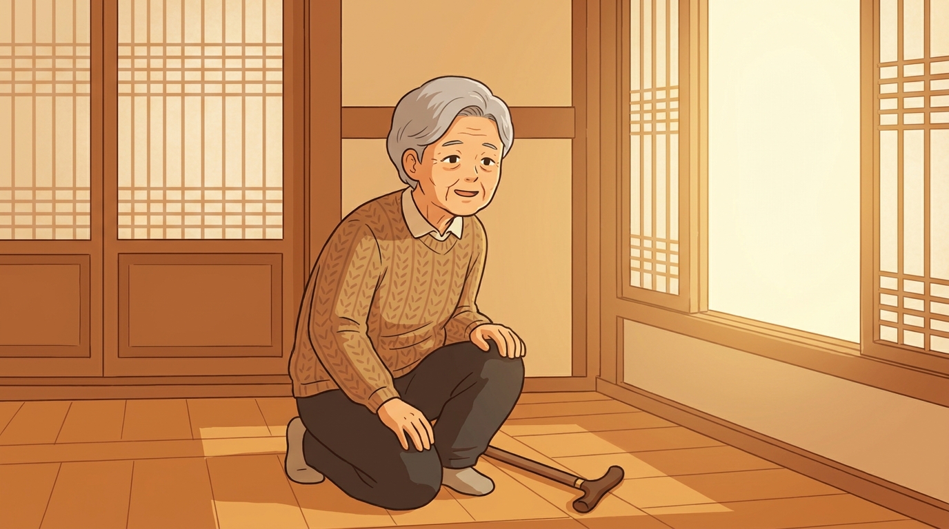 무릎통증 쪼그려 앉기 불편