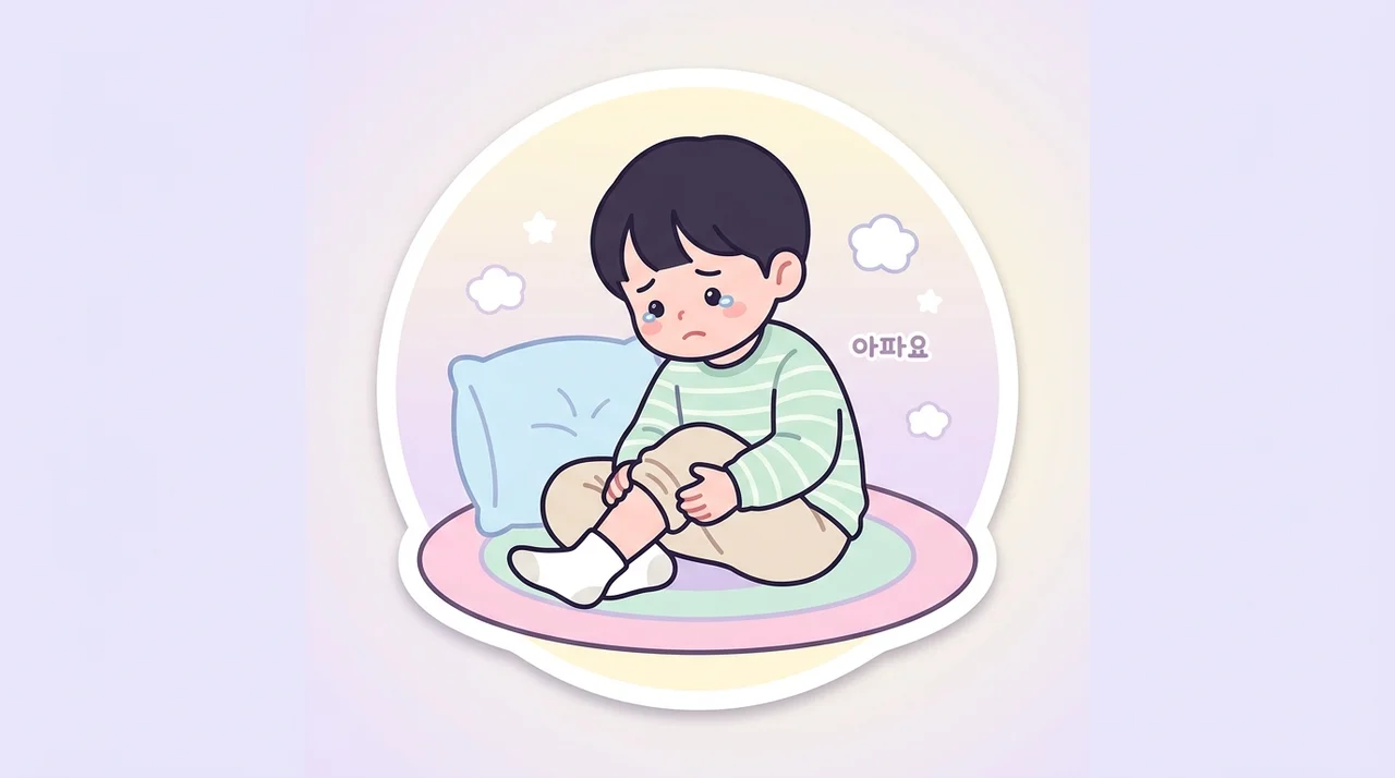 아이가 다리 아프다 할 때 성장통일까?
