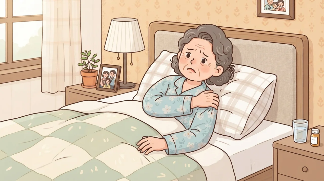 밤만 되면 어깨가 아파요