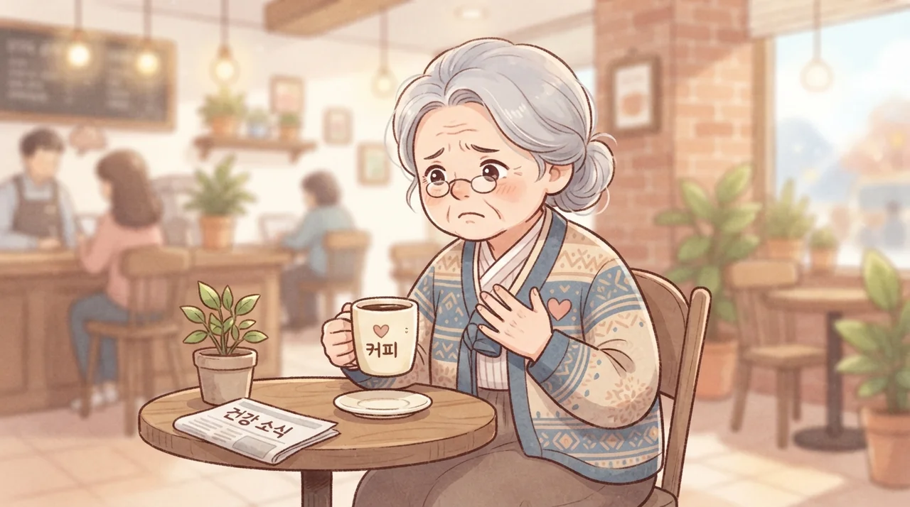 커피 마신 날 가슴이 쿵쾅거려요