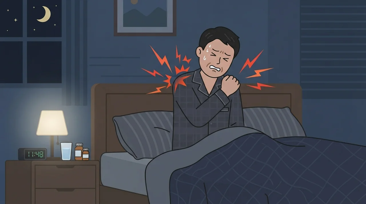 밤마다 찾아오는 어깨 통증, 왜 그럴까