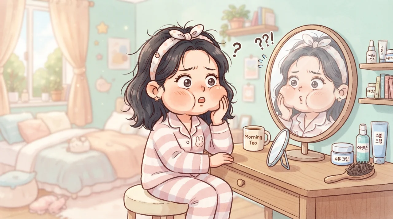 아침마다 붓는 눈두덩이, 왜 그럴까