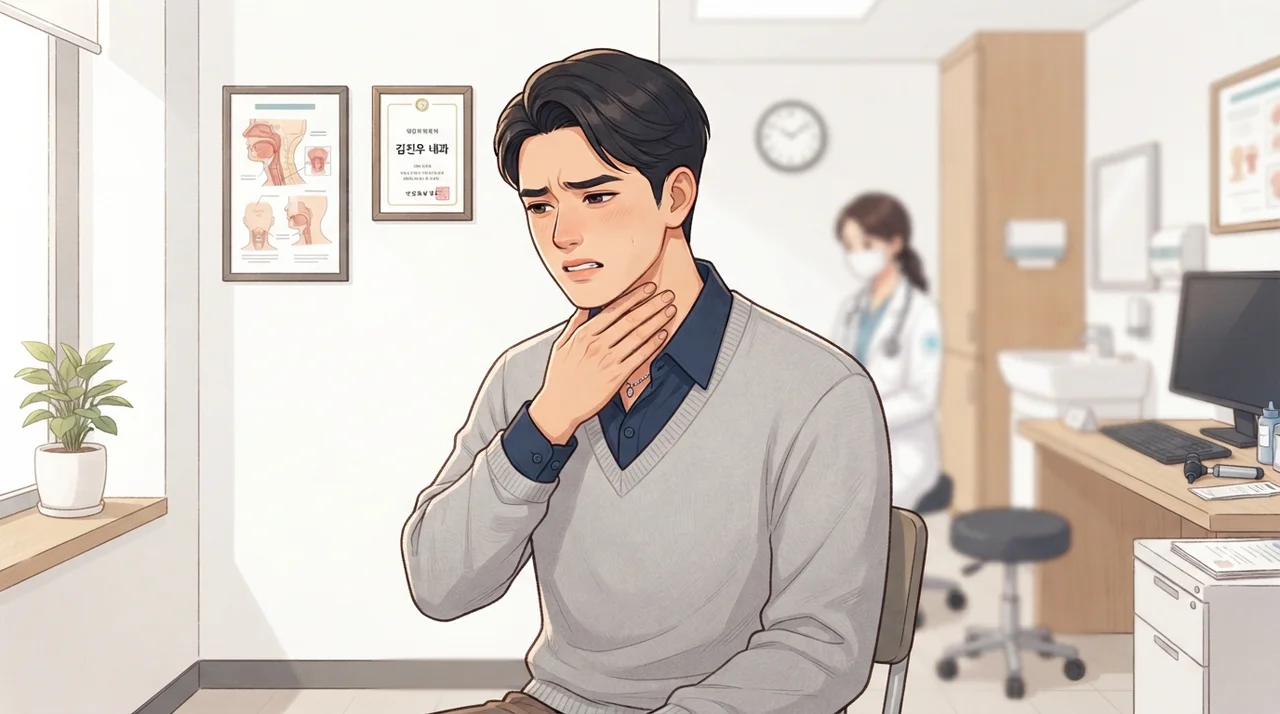목이 간질거리고 기침이 계속된다면