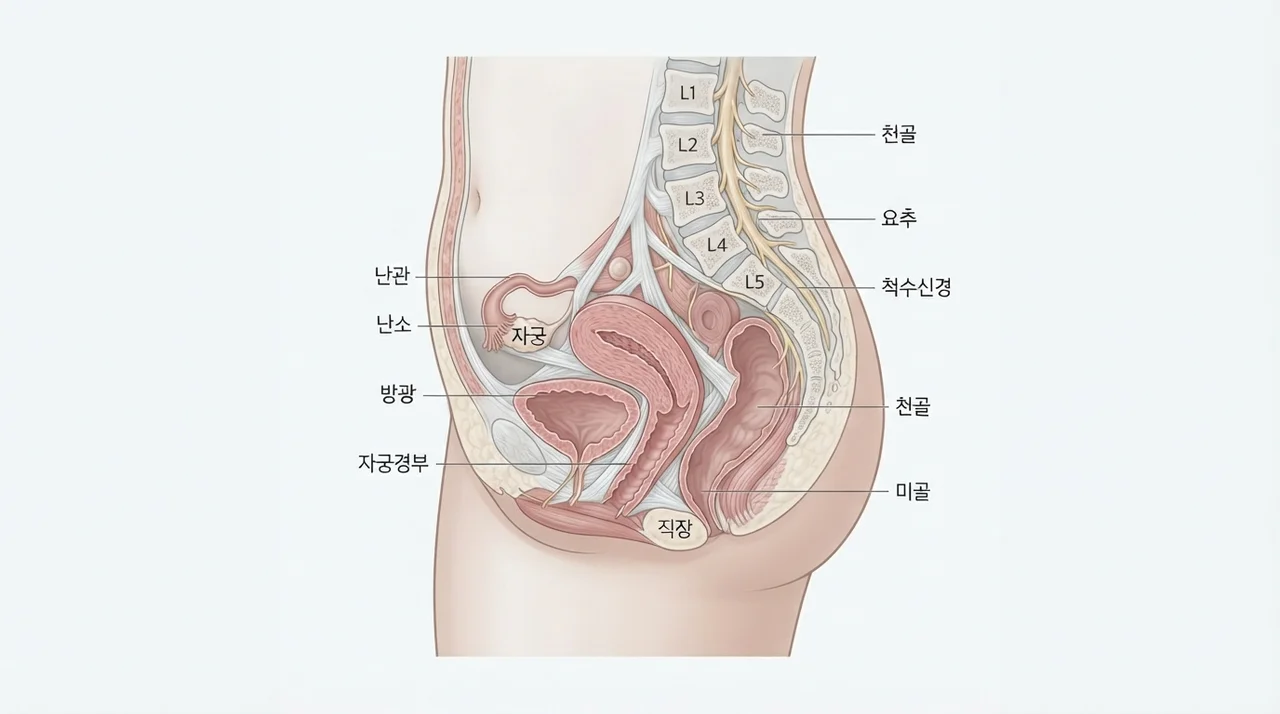 생리통이 허리까지 이어지는 이유