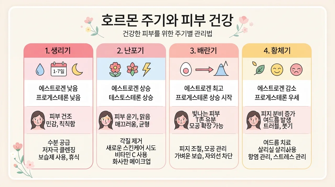 호르몬 리듬과 피부의 상관관계