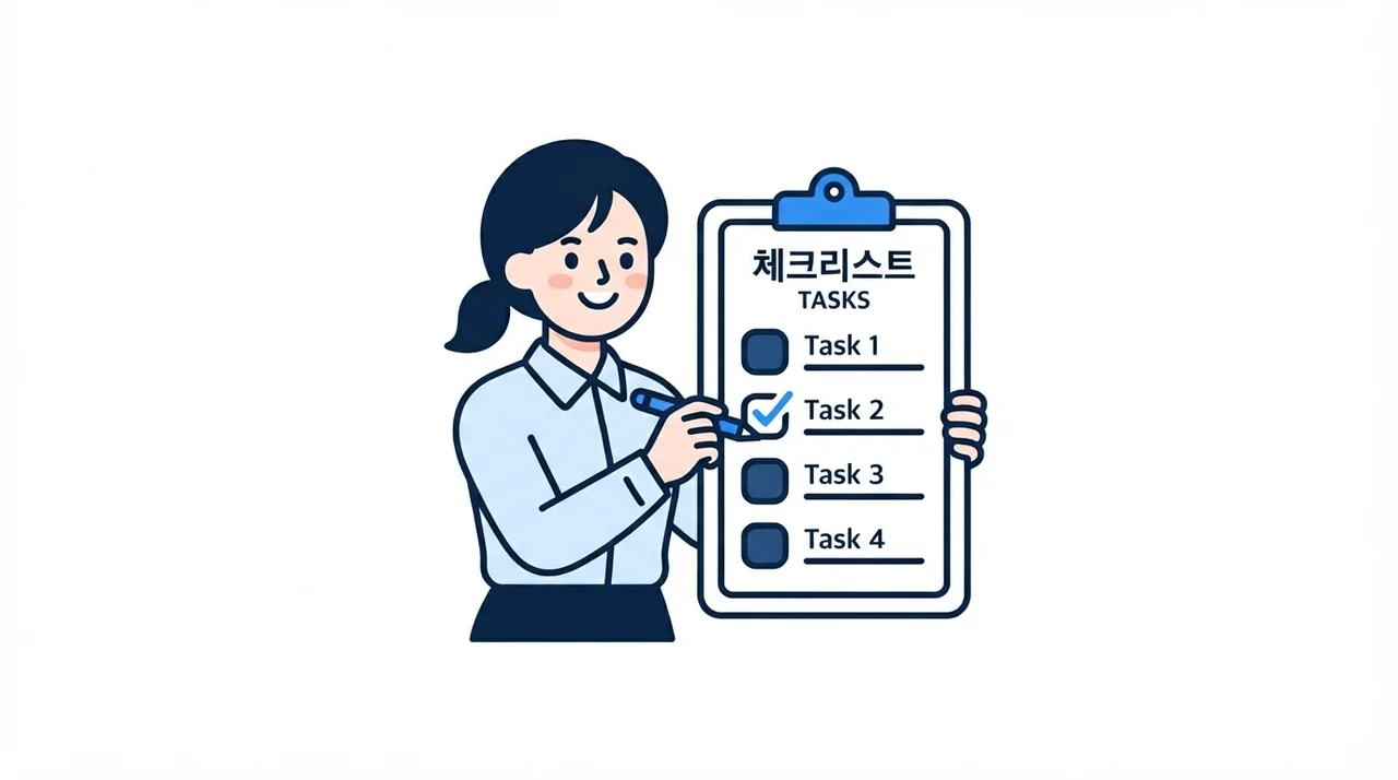 확인이 필요한 체크리스트
