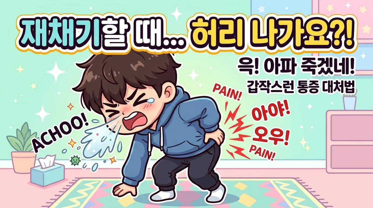 철원 허리디스크 기침할 때 찌릿 그냥 넘기지 마세요