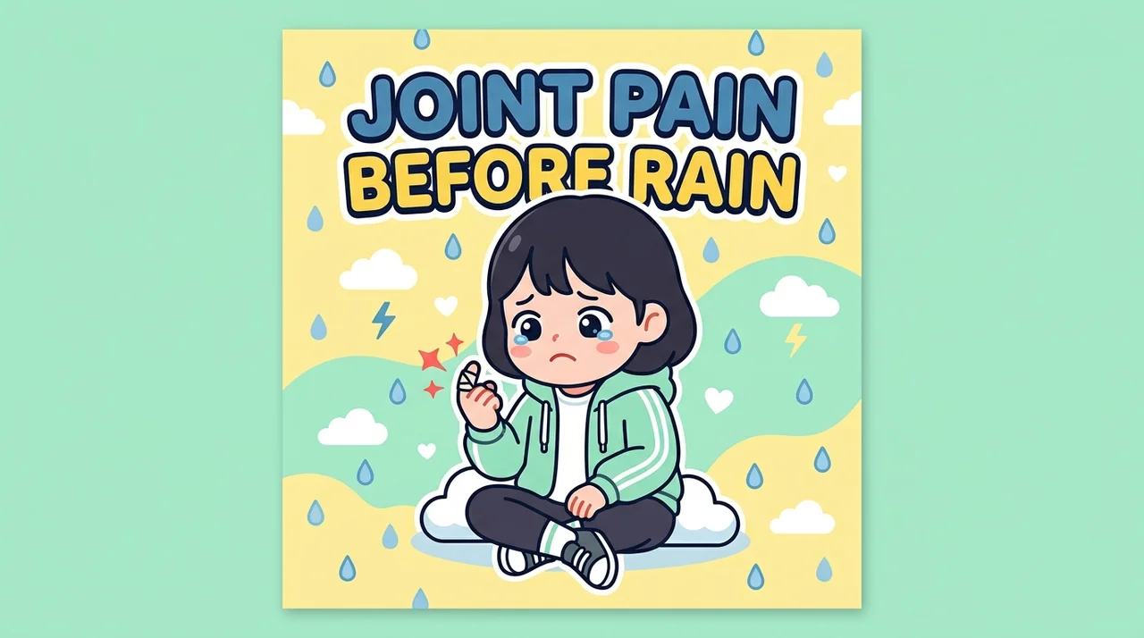 비 오기 전 손마디 통증, 그냥 넘기지 마세요