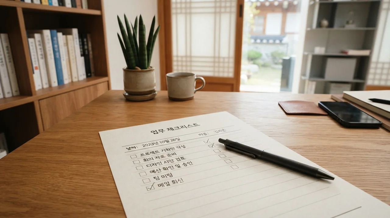 일상 속 확인 체크리스트