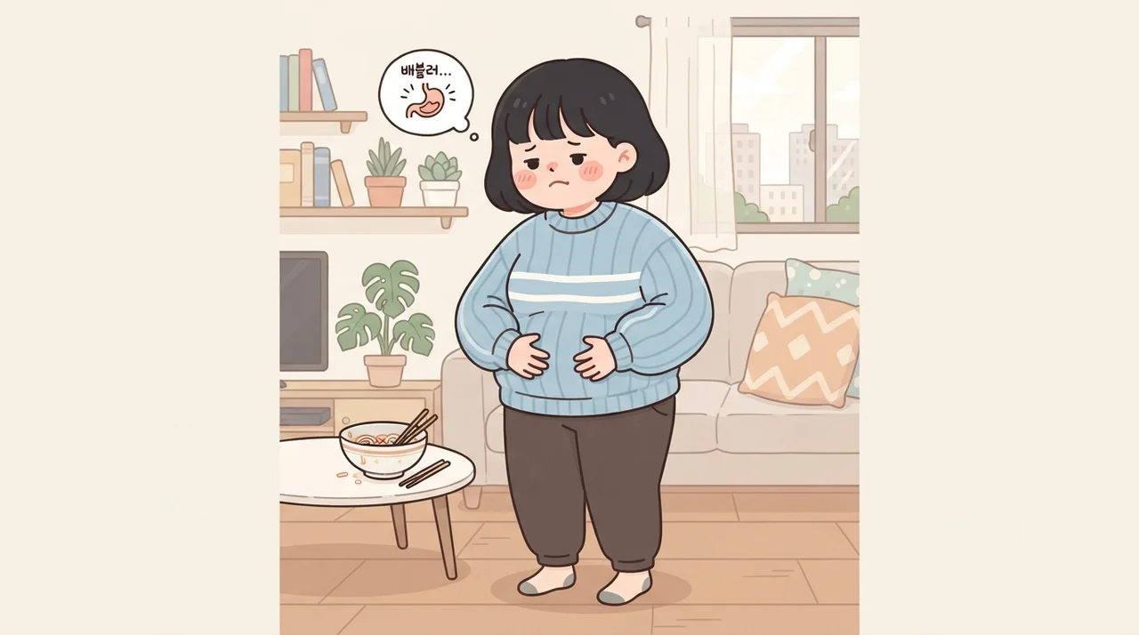 식사량을 줄여도 배가 불편한 이유