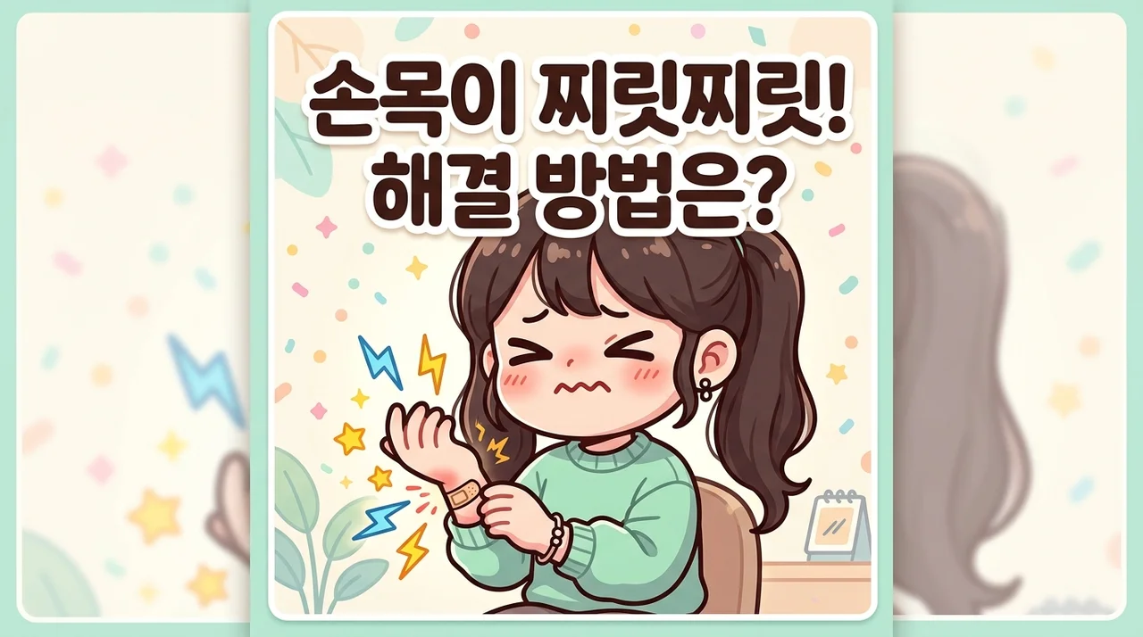 손목염좌 후 시큰함 체질 따라 다른 이유