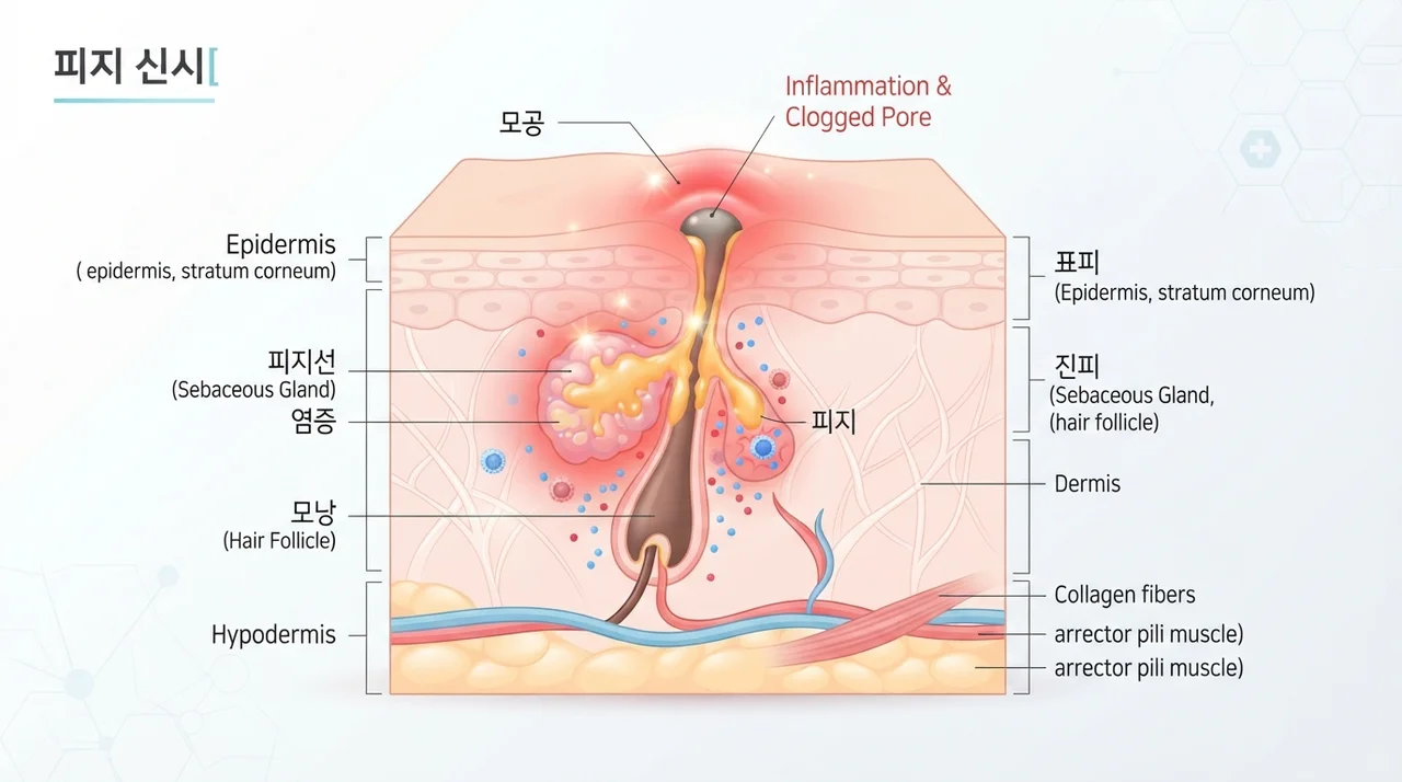 여드름이 계속 반복되는 이유