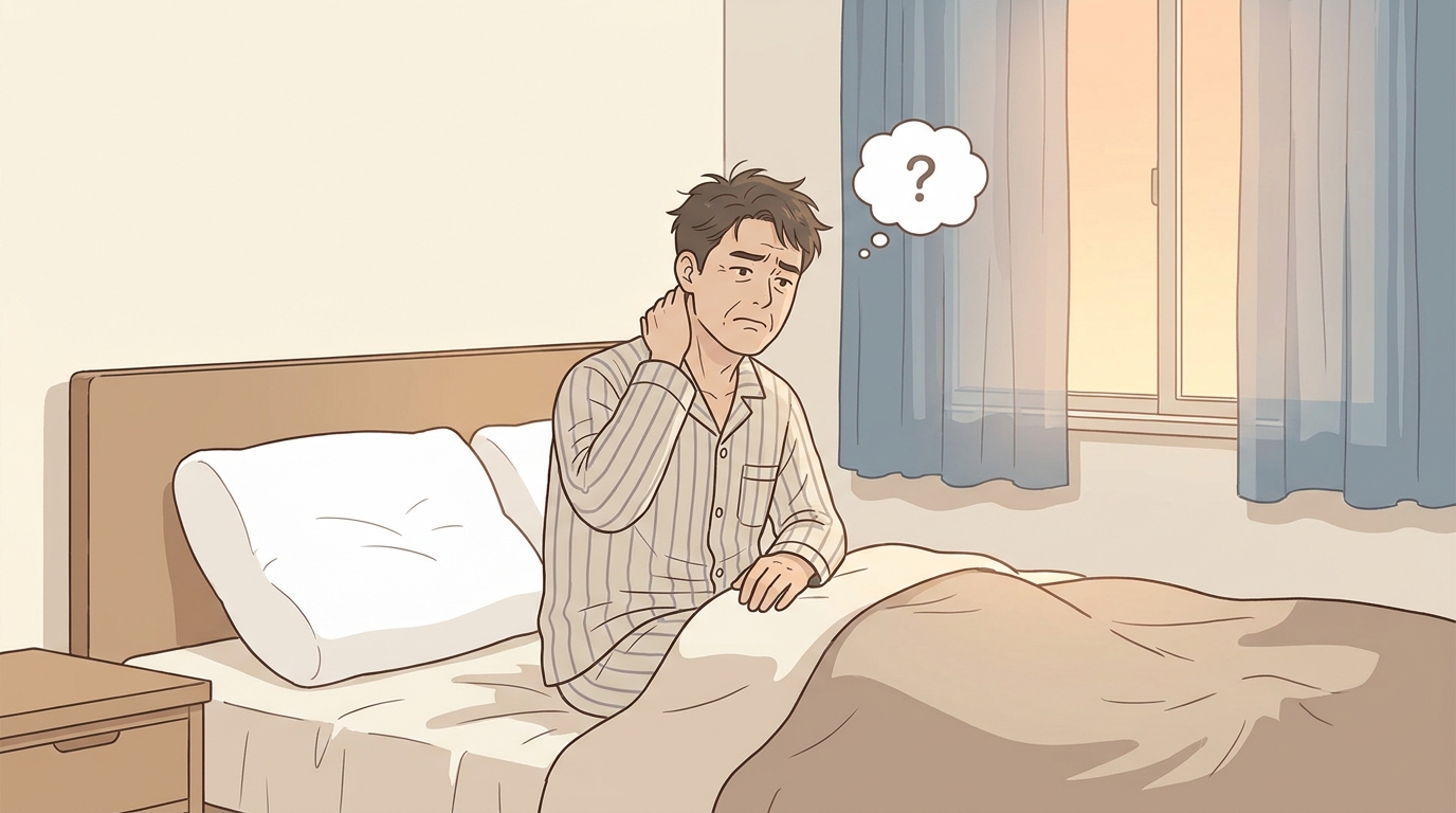 베개는 새로 바꿨는데 아침 뒷목은 왜 그대로일까