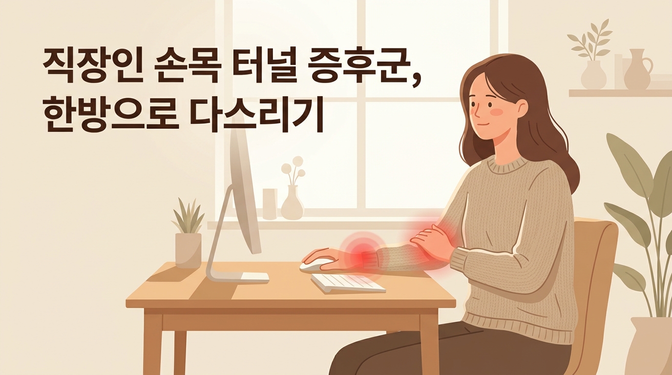 마우스 오래 쓴 날 팔꿈치 바깥쪽이 시큰거리는 이유