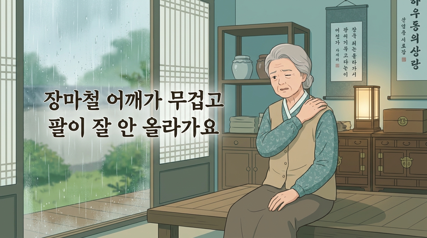 장마철 어깨가 무겁고 팔이 잘 안 올라가는 느낌, 왜 유독 심해질까