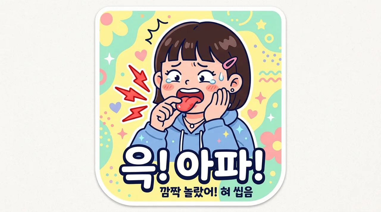 매운 음식 먹고 혀가 화끈할 때