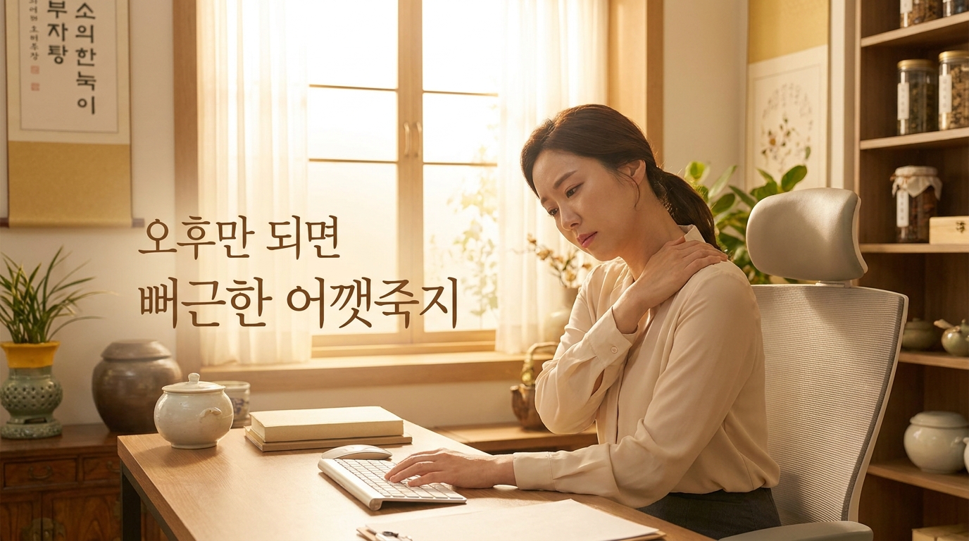 가산 사무직 오후만 되면 양쪽 어깻죽지가 뻐근해지는 이유