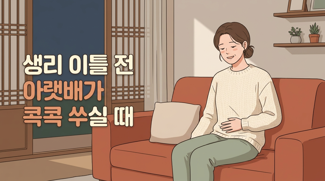 생리 시작 이틀 전부터 아랫배가 콕콕 쑤시고 예민해질 때