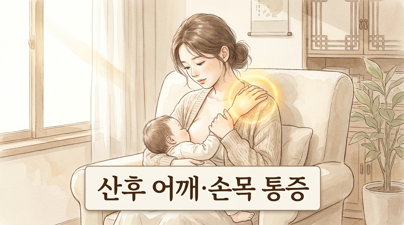 모유수유 중 어깨와 손목이 함께 무너지는 산후 몸, 왜 같이 아플까