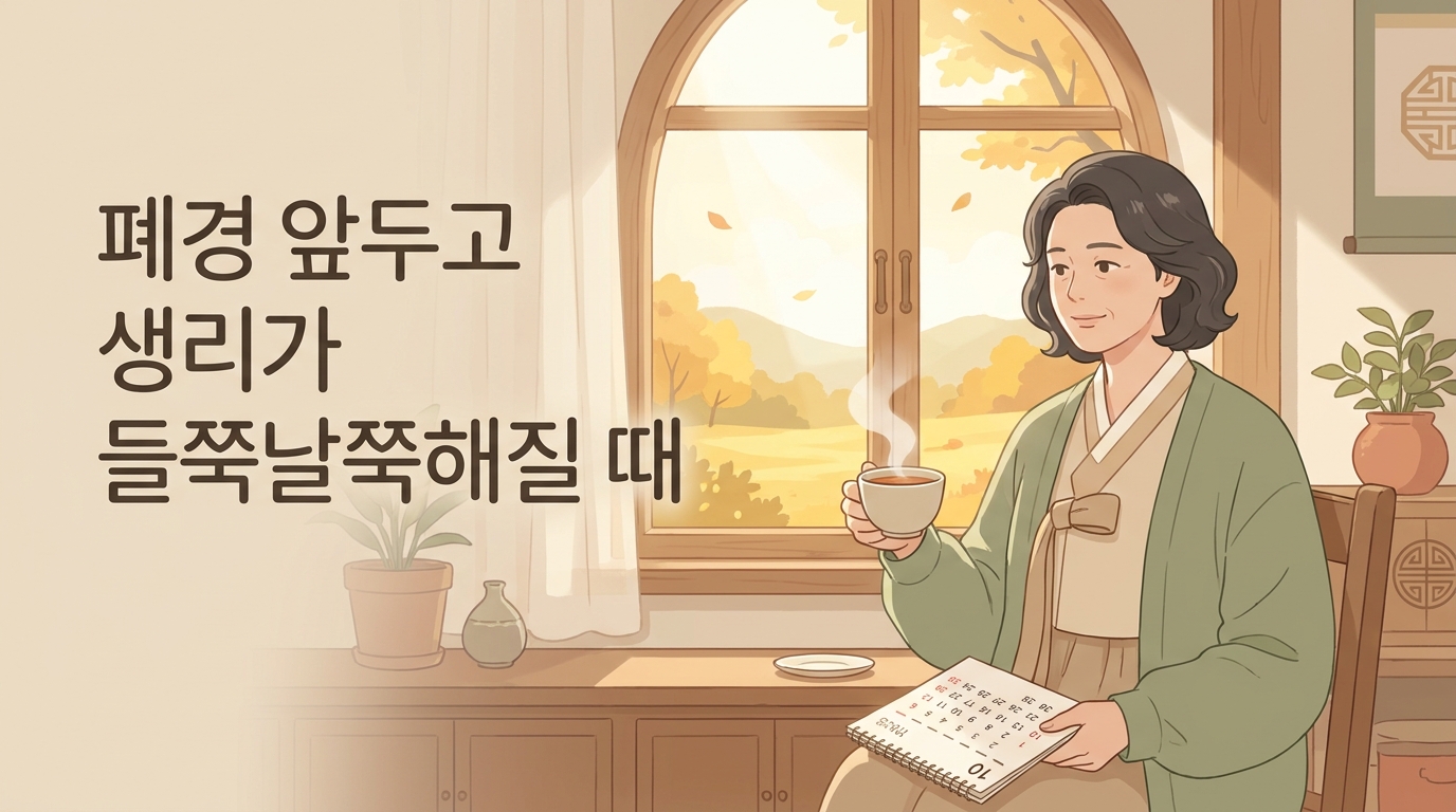 폐경을 앞두고 생리 간격이 들쭉날쭉해질 때 몸이 보내는 신호