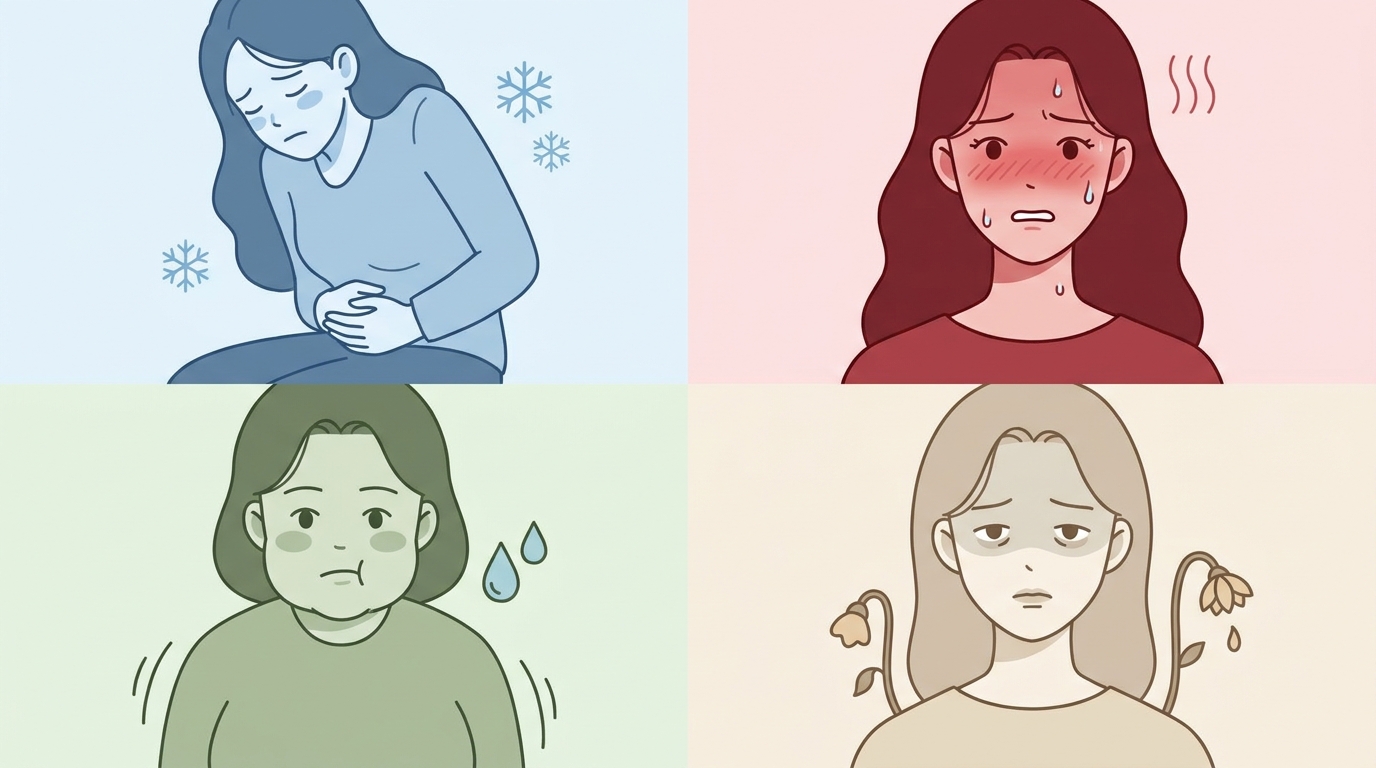 내 생리통은 어떤 유형일까 - 체질 나눠보기