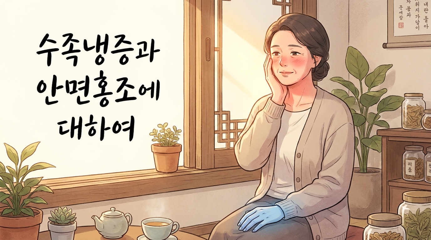 손발은 찬데 얼굴만 확 달아오르는 상열하한 체질 이야기