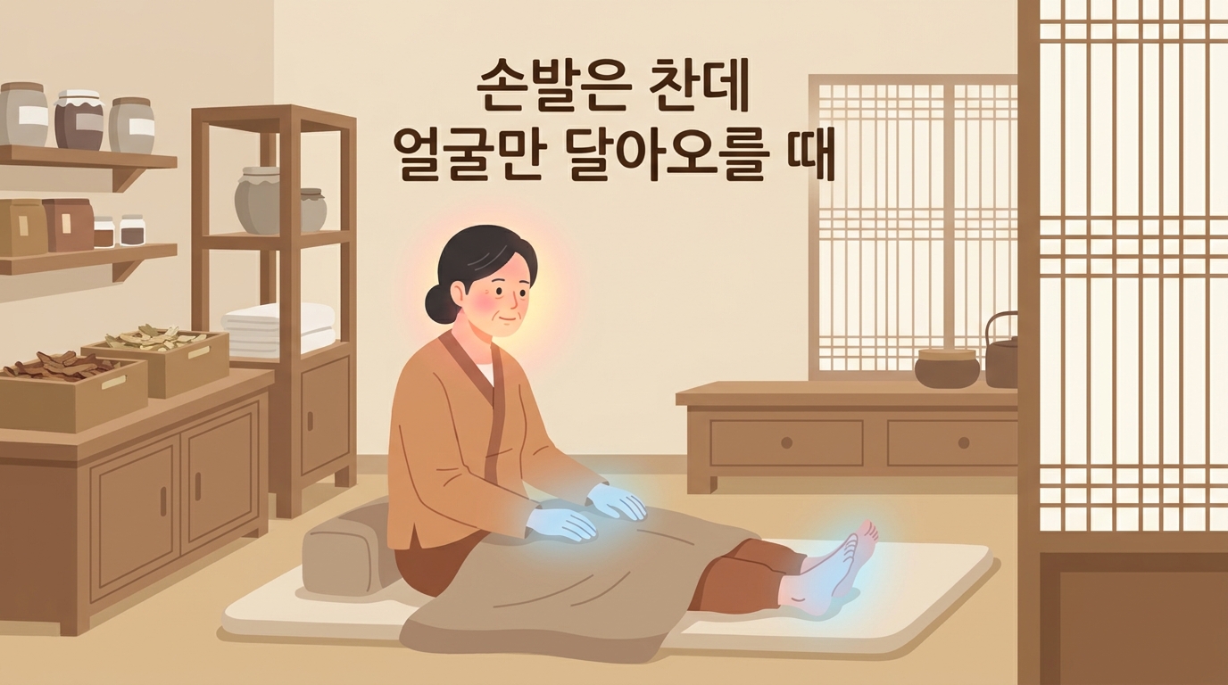 손발은 찬데 얼굴만 확 달아오르는 상열하한 체질 이야기