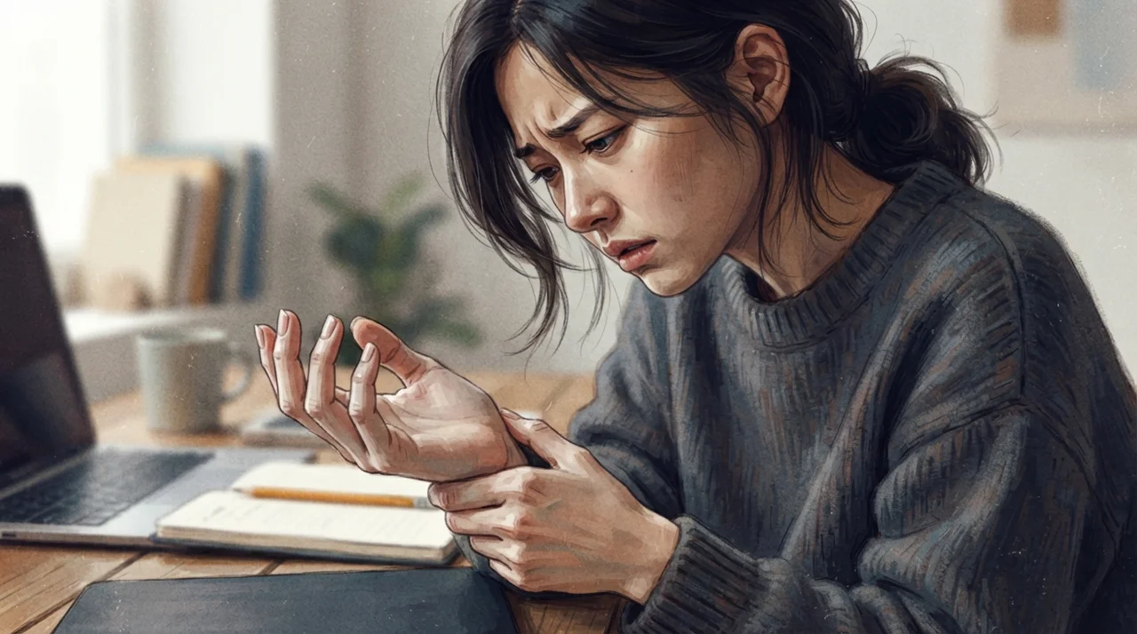 고개를 숙일 때 느껴지는 저림