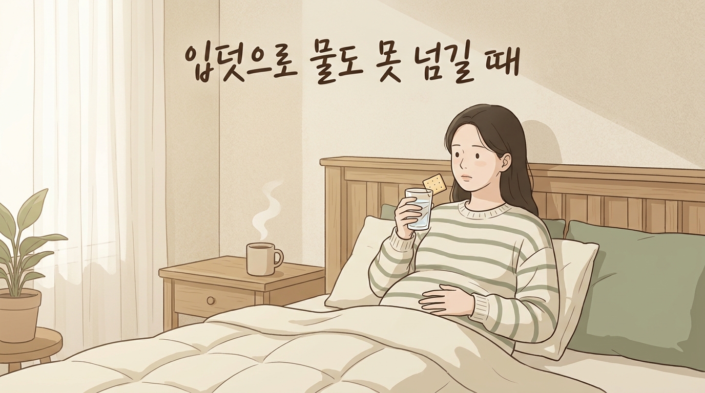 임신 초기 입덧으로 물도 못 넘길 때, 하루를 버티는 생활 관리